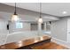 Spacious basement area featuring recessed lighting, wood countertop and gray walls at 10155 Landis Blvd, Fortville, IN 46040