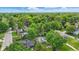Aerial view of a neighborhood with mature trees and well-maintained homes on a sunny day at 1245 Kessler Blvd E Dr, Indianapolis, IN 46220