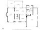 Detailed first floor plan showing the kitchen, living room, dining room, garage, and other rooms with layout at 14809 Senator Way, Carmel, IN 46032