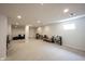 Basement with neutral tones, providing a calming atmosphere and abundant room for hobbies or extra storage at 16579 Lakeville Xing, Westfield, IN 46074