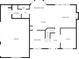 Detailed floor plan showcasing the layout of the first floor, including kitchen, living room, and garage at 16579 Lakeville Xing, Westfield, IN 46074