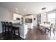 Modern kitchen with stainless steel appliances, granite countertops and a breakfast bar at 16579 Lakeville Xing, Westfield, IN 46074