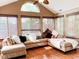 Inviting living room with comfortable seating, bright windows, and stylish decor at 16657 Brownstone Ct, Westfield, IN 46074