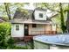 Backyard of a two-story home with an above-ground pool at 2114 Sugar Grove Ave, Indianapolis, IN 46202