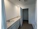 Bathroom features a double vanity with white cabinets and a quartz countertop at 24391 Stout St, Sheridan, IN 46069