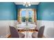 Charming dining area features stylish seating around a round table, bathed in natural light at 309 Poplar Rd, Indianapolis, IN 46219