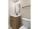 Bathroom features a modern vanity with a white countertop at 3119 Earlswood Ln, Indianapolis, IN 46217