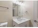 Bathroom vanity featuring a white countertop, decorative pulls and fixtures at 3119 Earlswood Ln, Indianapolis, IN 46217