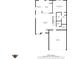 Detailed floor plan of the home's first floor, including kitchen, living room, Primary bedroom, and garage at 3119 Earlswood Ln, Indianapolis, IN 46217