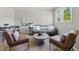 Inviting living room showcasing stylish furniture, a gray sofa, and lots of natural light at 316 S Roena St, Indianapolis, IN 46241