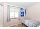 A bedroom adorned with Indianapolis Colts memorabilia at 3608 Valley Lake Dr, Indianapolis, IN 46227