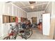 Well organized garage space with bikes, tools and storage for all your needs at 4039 Amaryllis Dr, Plainfield, IN 46168