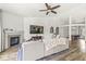 Inviting living room featuring a fireplace, hardwood floors, and an open layout perfect for gatherings at 5622 Hare Dr, Noblesville, IN 46062
