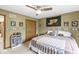 Bedroom with neutral carpet and fun Purdue University decor at 5948 Ridge Hill Way, Avon, IN 46123