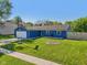Charming home featuring a lush front yard, a single-car garage, and an American flag at 7645 Madden Dr, Fishers, IN 46038