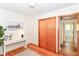 Bedroom featuring wood floors and a closet at 7849 E 49Th St, Indianapolis, IN 46226