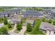 Aerial view of community showcasing well-maintained homes and landscaping at 8178 Eskerban Dr, Avon, IN 46123