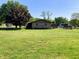 Spacious backyard with lush lawn and mature trees, offering ample outdoor space at , Martinsville, IN 46151