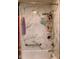 Close up of shower stall with shelving and shower head at , Martinsville, IN 46151