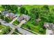 Bird's eye view of property showcasing manicured lawns and mature landscaping creating a private and peaceful outdoor space at 8905 Stonebriar Dr, Indianapolis, IN 46259