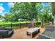 Cozy back deck with an outdoor seating area and a relaxing atmosphere at 8905 Stonebriar Dr, Indianapolis, IN 46259