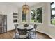 Cozy breakfast nook with stainless steel appliances and scenic views at 8905 Stonebriar Dr, Indianapolis, IN 46259