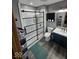 Modern bathroom with glass-enclosed shower, stylish vanity, and contemporary fixtures at 1214 Lindsey Ln, Lebanon, IN 46052