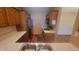 Kitchen featuring wood cabinets, stainless steel appliances, and laminate countertops at 123 Old Farm Rd, Danville, IN 46122