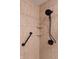 Shower stall featuring tile walls, grab bar, and hand held shower head at 12681 E 79Th St, Indianapolis, IN 46236