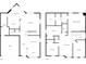Detailed floorplans showcasing the layouts of both the first and second floors at 13295 Patriotic Way, Fishers, IN 46037
