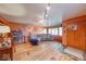 Cozy living room features hardwood floors and a comfortable seating arrangement at 2150 Main St, Beech Grove, IN 46107