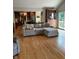 Open-concept living room with hardwood floors and access to kitchen at , Shelbyville, IN 46176