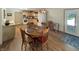 Eat-in kitchen with wood floors, wooden table and chairs at 2548 N Letterman Rd, Paragon, IN 46166