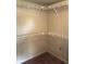 Spacious walk-in closet with modern white wire shelving for ample storage and organization in neutral interior at 3619 31St St, Columbus, IN 47203
