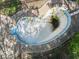 Aerial view of the empty pool, ready to be cleaned and used for summer fun at 3868 E Worthsville Rd, Whiteland, IN 46184