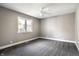 Bedroom featuring carpet, neutral walls, ceiling fan and one window that provides natural light at 51 Glasgow Ln, Noblesville, IN 46060