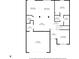 First floor floor plan with dimensions including garage, living room, kitchen and pantry at 5256 Bramwell Ln, Whitestown, IN 46075