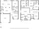 Detailed floor plan showcasing the layout of the home's two floors including bedrooms, kitchen, and living spaces at 5256 Bramwell Ln, Whitestown, IN 46075