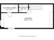 Floor plan showing the basement's measurements and layout including electrical and unfinished space at 5356 S U.S. Highway 421, Zionsville, IN 46077