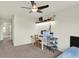 Bright bedroom featuring neutral walls, carpet and a ceiling fan at 5366 Laurel Crest Run, Noblesville, IN 46062
