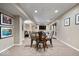 Finished basement area perfect for entertaining, with recessed lighting, neutral carpet and a walkout at 5958 Cape Cod Ct, Indianapolis, IN 46250