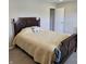 Comfortable bedroom featuring a queen bed and a neutral color palette at 6403 Yuma Ct, Whitestown, IN 46075