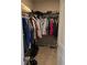 Walk-in closet with ample clothing and shoe storage at 6403 Yuma Ct, Whitestown, IN 46075