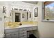 Well-lit bathroom featuring a vanity with ample counter space and storage at 665 Spring Hills Dr, Zionsville, IN 46077