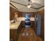 Updated kitchen featuring stainless steel appliances, granite countertops and hardwood floors at 8055 Foxchase Dr, Indianapolis, IN 46256