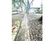 A charming brick path meanders through the yard at 866 Fletcher Ave, Indianapolis, IN 46203
