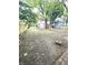Large backyard with mature trees and plenty of room to customize at 866 Fletcher Ave, Indianapolis, IN 46203
