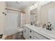 Bright bathroom features a double vanity, shower, and updated fixtures at 920 Alba Dr, Lebanon, IN 46052