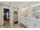 Spacious bathroom features double sinks and ample storage space at 920 Alba Dr, Lebanon, IN 46052