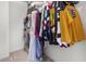 Walk-in closet featuring plenty of hanging space for hockey and athletic jerseys at 952 Workington Cir, Westfield, IN 46074